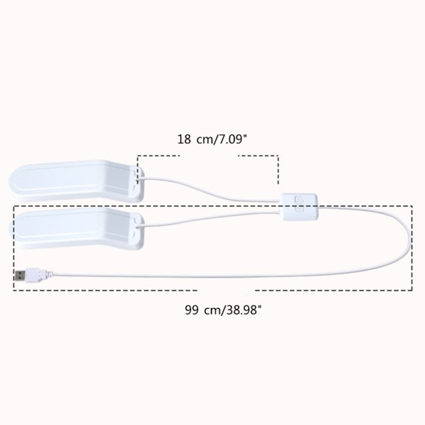 Bærbar USB-skovarmer, intelligent timer-skovarmer med oppvarming, DC5V3A-inngang