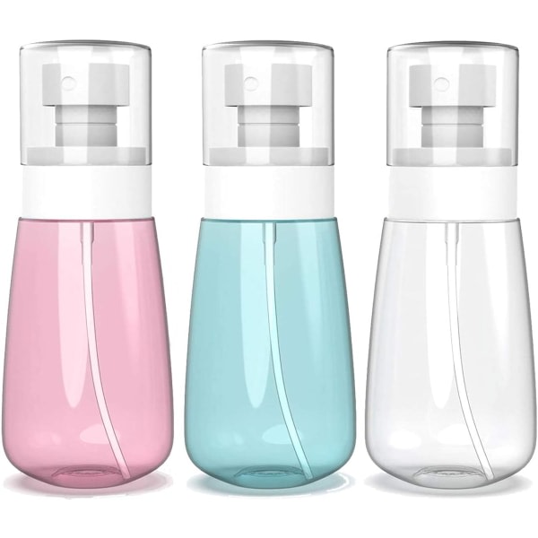 Galaxy 3-pack sprayflaskor Resepaket 60 ml påfyllningsbar og återanvändbar plastflaskor