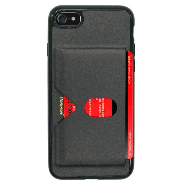 TG iPhone 8 - Kotelo Korttitaskulla Musta