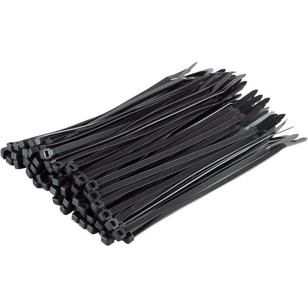 Nippuside, 100 kpl, musta, 200 x 4,8 mm