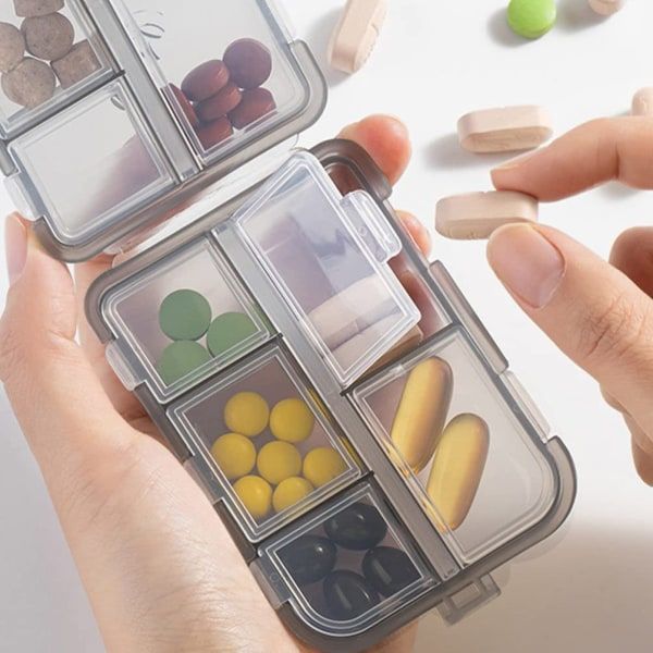 3-pack bärbar dubbellagers organiserare med 10 fack