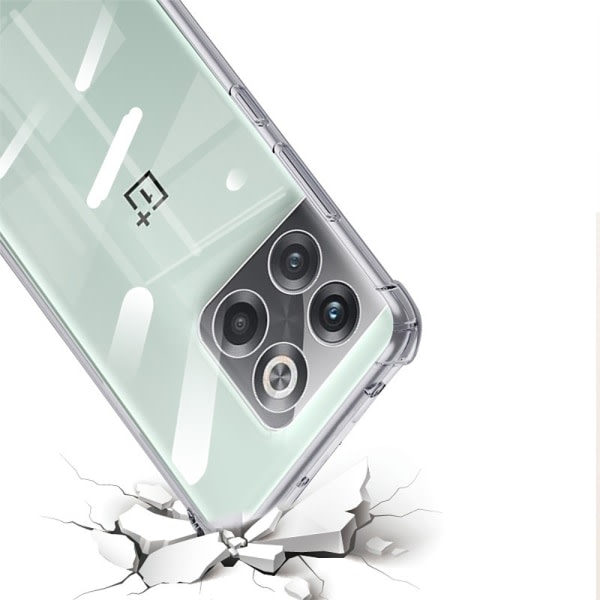 TG OnePlus 10 Pro - St?td?mpande (Floveme) Silikonskal Genomskinlig