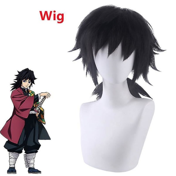 Anime Demon Slayer Kimetsu No Yaiba Tomioka Giyuu Cosplay Costume Damer och män Kimono Uniform Hallo