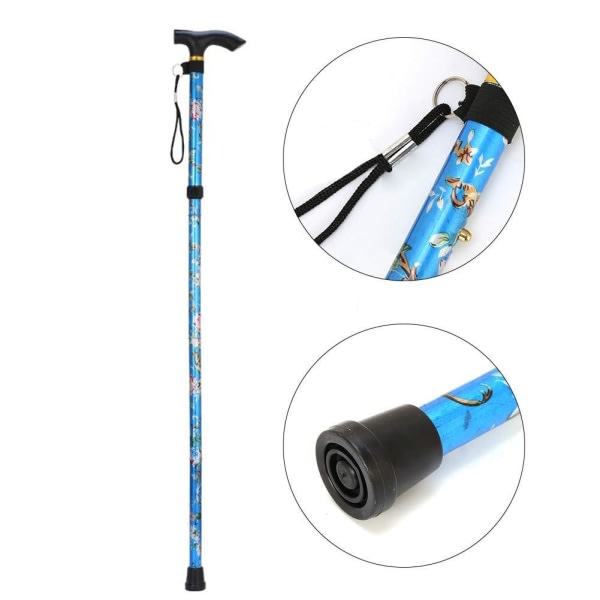 TG Hopvikbar Käpp - Sininen - Säädettävissä - 81–92 cm monivärinen