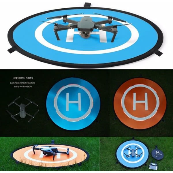 Andra professionelle værktøjer Drone og Quadcopter Landing Pad RC Flyvemaskine Blød Landing Gear Overflade Vandafvisende miljøvenlig polyester til 55 cm