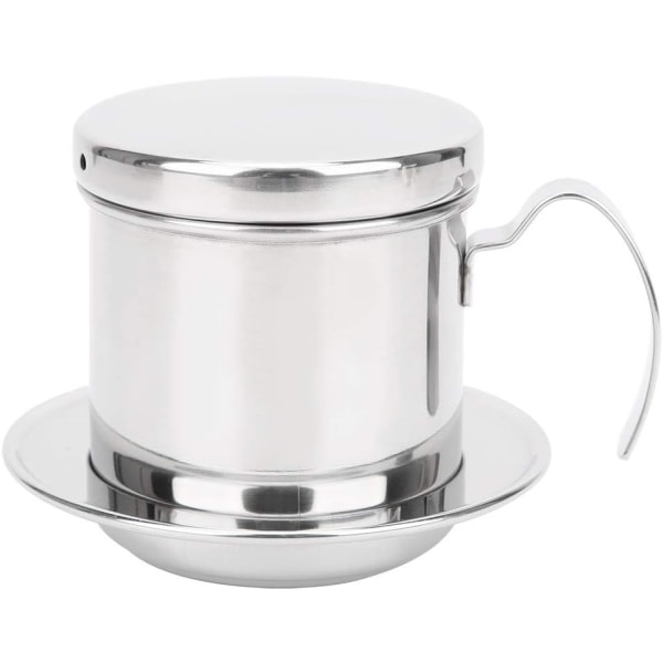 Vietnamesisk kaffefilter, en kopp dryppbrygger i rustfritt stål