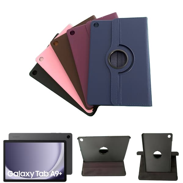Samsung Galaxy Tab A9 Plus 11 tommer roterende folio-etui med stativ til SM X210 X215 X216B tablet, blå Blå Blå
