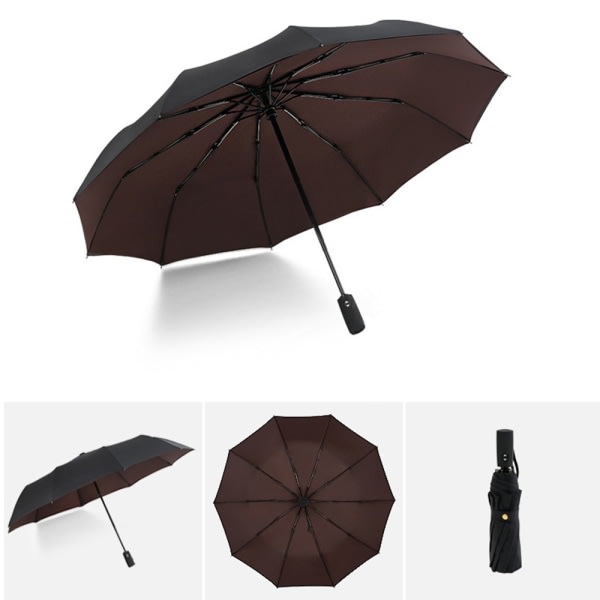TG Smidigt Hållbart Vindtåligt Automatiskt Paraply Mörkblå