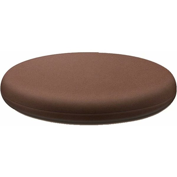 Rund Sittdyna 40 cm, Avtagbar Inomhus Sittdyna, Tvättbar Matstolskudde, 4 cm Tjock Sittdyna i Memory Foam Brun
