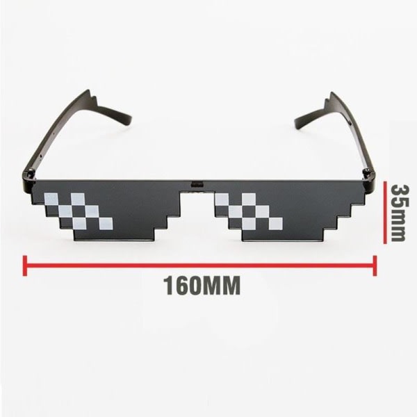 Retro-lasit Pixeloidiset Aurinkolasit Lasit Mosaiikkilasit