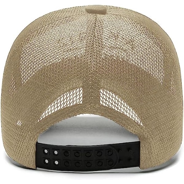 Galaxy Cap Herr Sommersport Mesh Cap Dame Justerbar Pustende Hurtigtørkende (khaki) Khaki