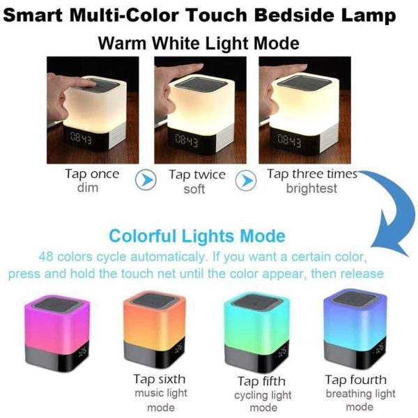TG Bluetooth-högtalare, trådlös bärbar högtalare med LED-lampor eller RGB-färgbyte
