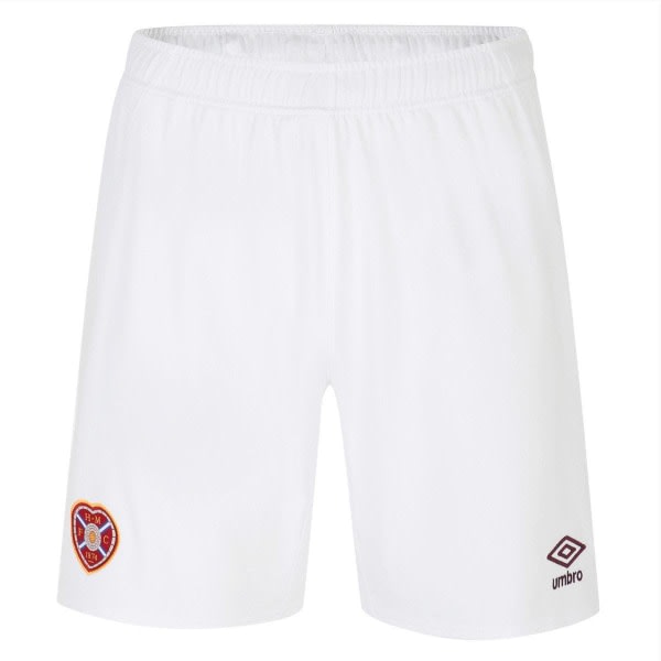 Umbro Herr 23/24 Heart Of Midlothian FC Hemma Shorts M Vit/Mar Vit/Rödbrunt M