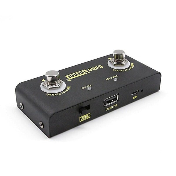 M-vave Cube Turner trådløs sidevenderpedal Oppladbart musikbladvender Støtter Looper-tilkobling Kompatibel med Android Ios Smarttelefoner Bord