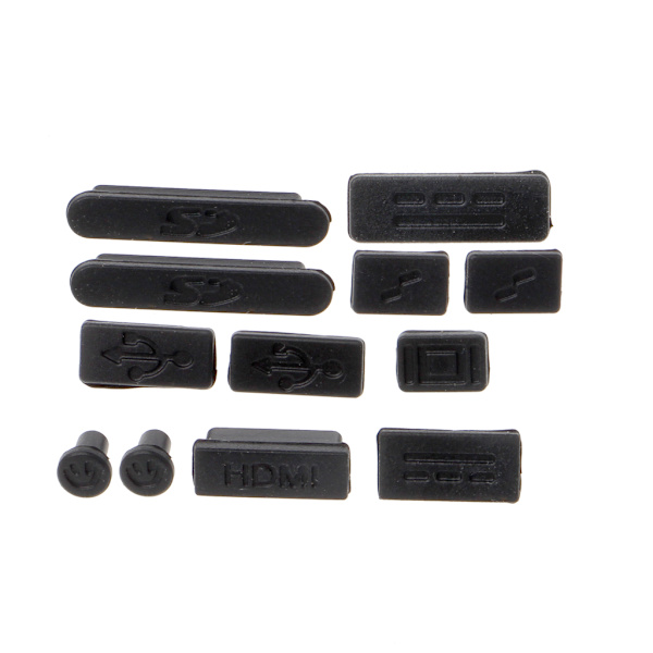 12 kpl/setti Silikon pölynkestävä tulppa Stopper Kit Macbook Air Pro Retina 11\" 13\"
