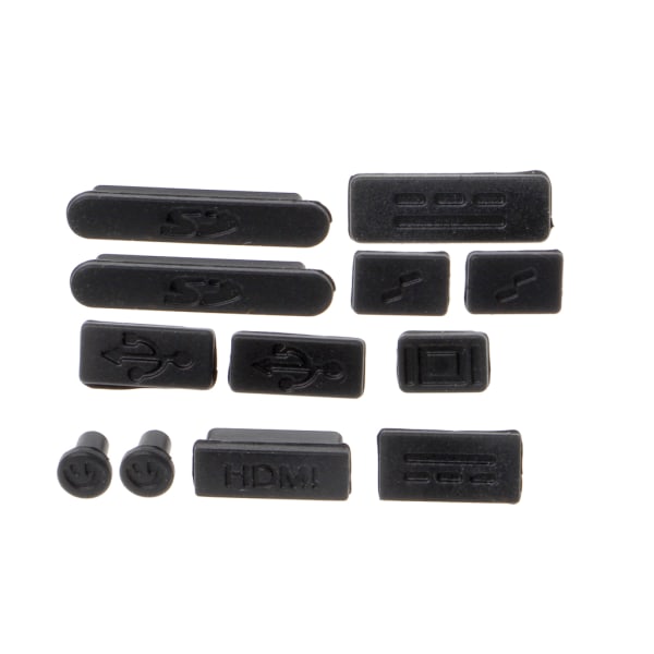12-pack Silikon Dammskyddspluggar för Macbook Air Pro Retina 11\" 13\"