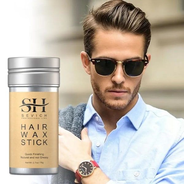 TG Hair Wax Stick Hår Peruker Stick Hair Pomade Forming Stick Menn Kvinner Brun 75g