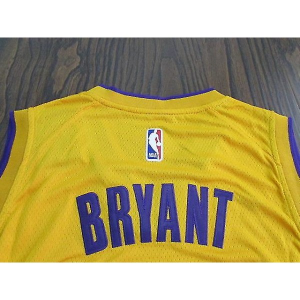 #24 Bryant # 30 Curry Basketball T-shirt Jersey Uniformer Sportstøj Team BRYANT Gul 24 2XL