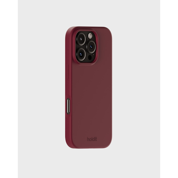 holdit iPhone 16 Pro Max Mobilskal Silikon Red Velvet_max