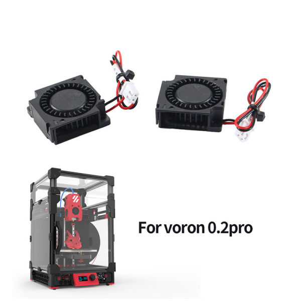 2 stk. Voron 0.1 3010 3D-printer køleblæsere DC 24V Turbo Silent