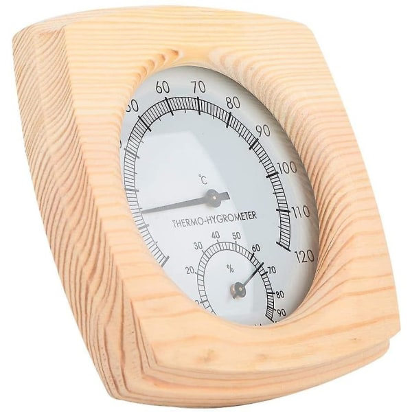 2-i-1 bastutermometer i rostfritt stål Hygrometer Termohygrometer