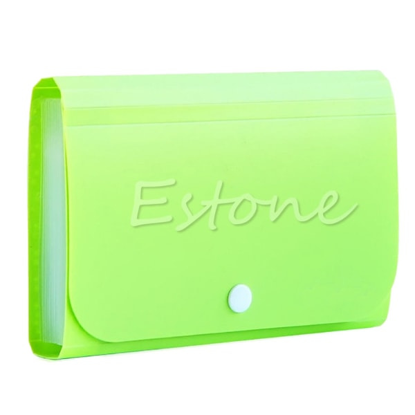 13 Fickor Expanderande Dragspelsmapp Mini Organizer Plånbok Förvaring Faktura/Kvitto/Kort/Kupong/Biljetter