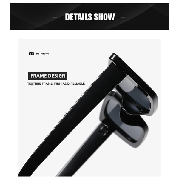 Wekity Oversized Flat Top Futuristiske Wrap Solbriller Enkelt Stykke Briller Til Kvinder Mænd Mode Skygger (FMY)