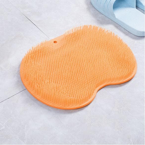 Halksäker silikon duschfotskrubb för bad och ryggmassage 0rang 0range one size