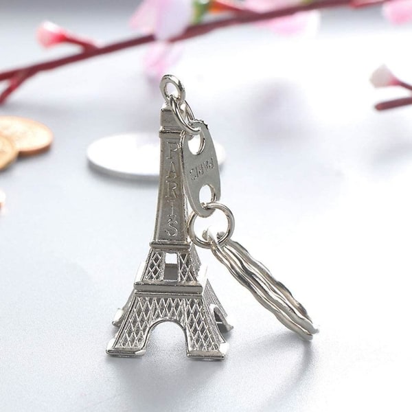 Retro Eiffel-torn Avaimenperä Avaimenperä Miniriipus Avaimenperäkoristeet 12 kpl (kulta/hopea/pronssi)