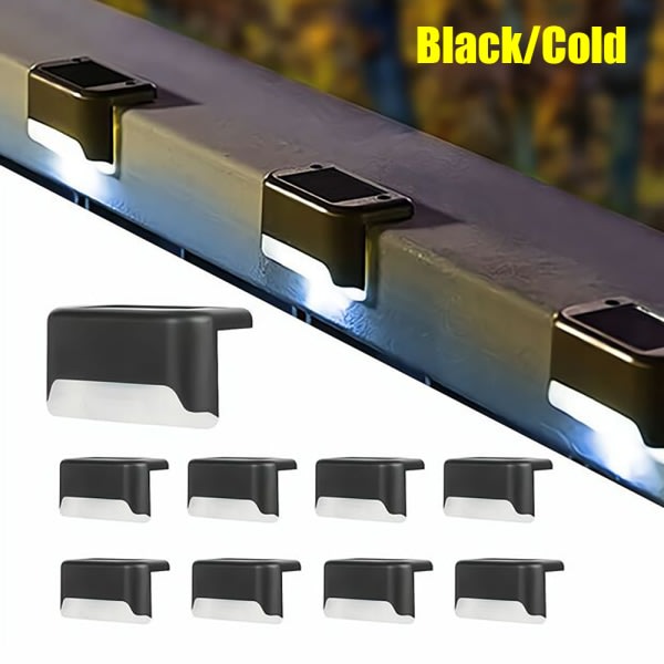 TG Professionell Solcells Utomhusbelysning Trådlös (4-pack) Svart VITT LJUS