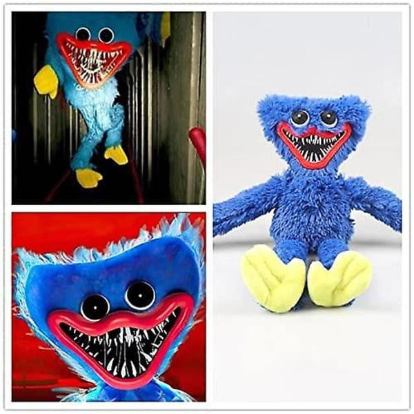 Plushleketøy, skrekkspilldukke for barns bursdag 15 tommer (klem Wuggy Blå)