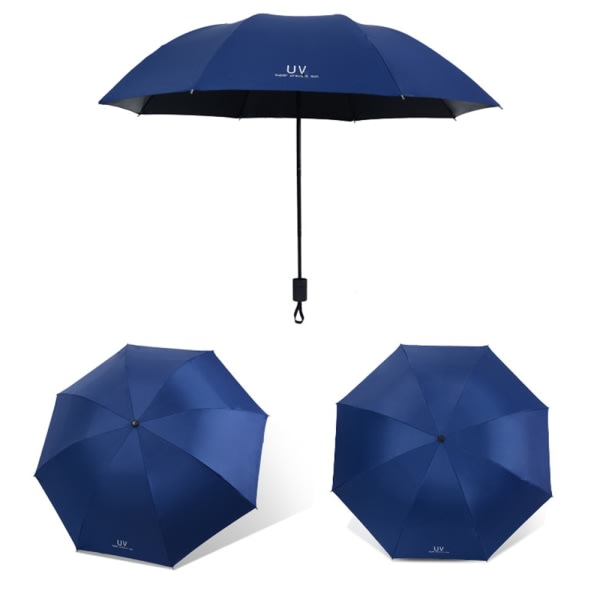 TG Lätt & Smidigt Automatiskt Paraply Mörkblå