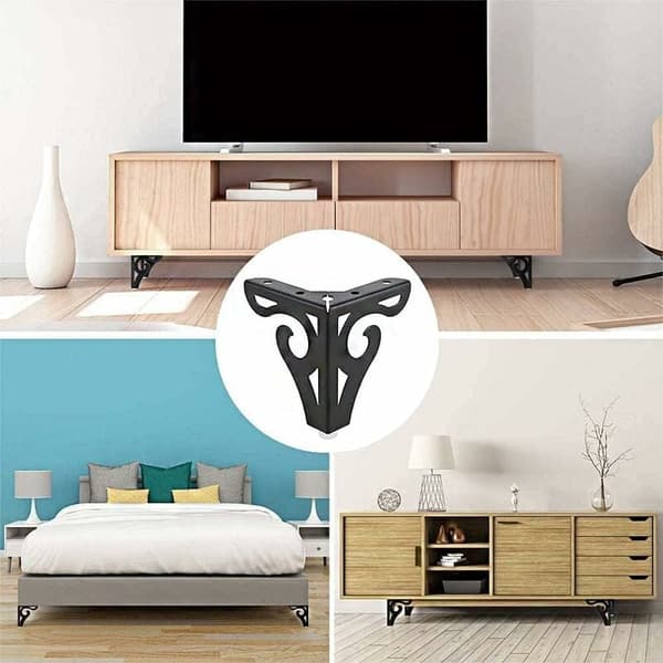 Pieces Møbel Sofaben, Sofaben, Moderne Sofaben, TV-skabsben, Sengeben, til Skab, Sofa, Bordkommode (Sort)