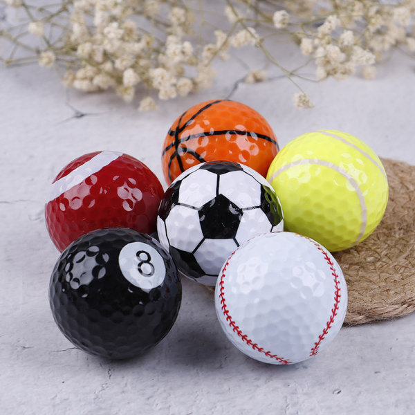 6 stk. Golfbolde Golfudstyr Træningsbold