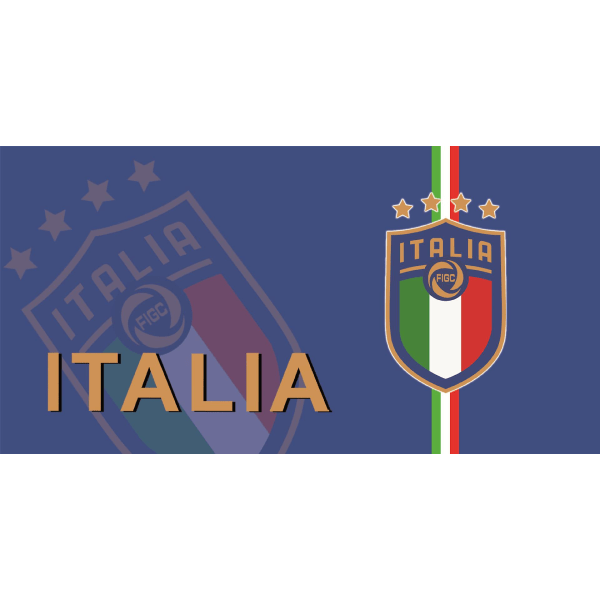 75*140 cm Fotboll Stor Badhandduk Italien Print Rektangulär Badhandduk Strand Stor Handduk