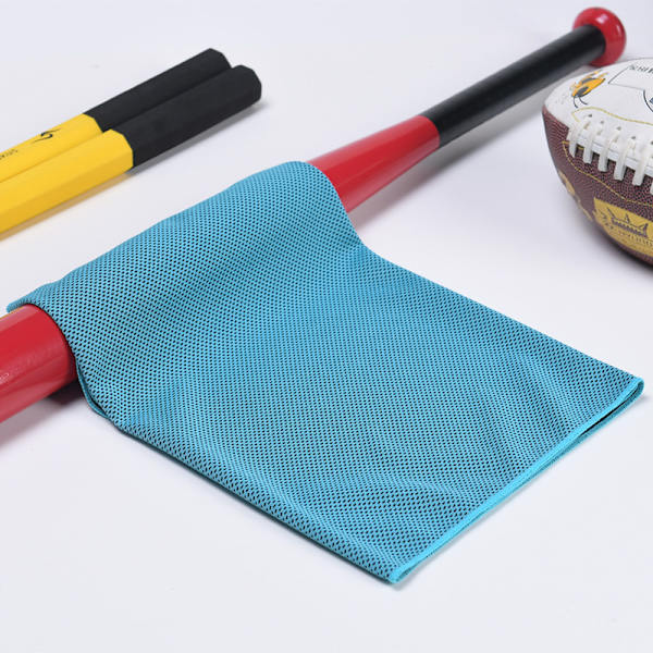 Kannettava Mini Silika-geelisetti Kylmä Pyyhe Polyesterikuitu Ulkoilma Jäähdytyspyyhe Fitness urheilu kuntosali Juoksu nopeasti kuivuva Kylmä Pyyhe Lake Blue 30*90cm