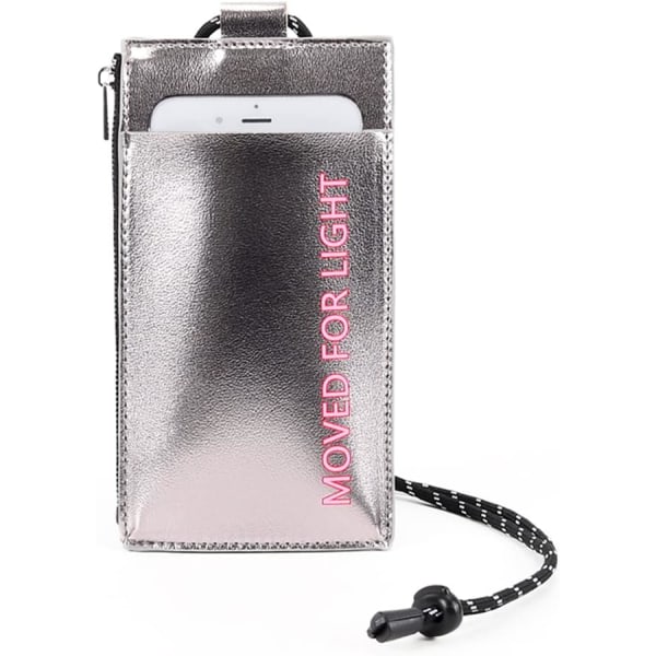 Galaxy Blixtlåsplånbok med kaulanauhan passpåse Telefonhållare Myntväska för kvinnor (hopea) Silver