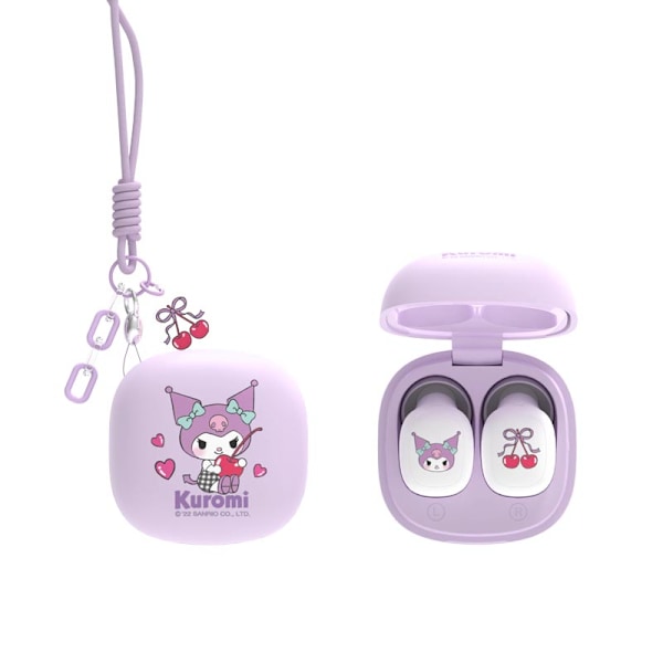 Sanrio Kuromi CNJS-0100 Langattomat Bluetooth-kuulokkeet Kosketusohjaus Urheilu Melunvaimennus Sugar Mouse Head My Melody