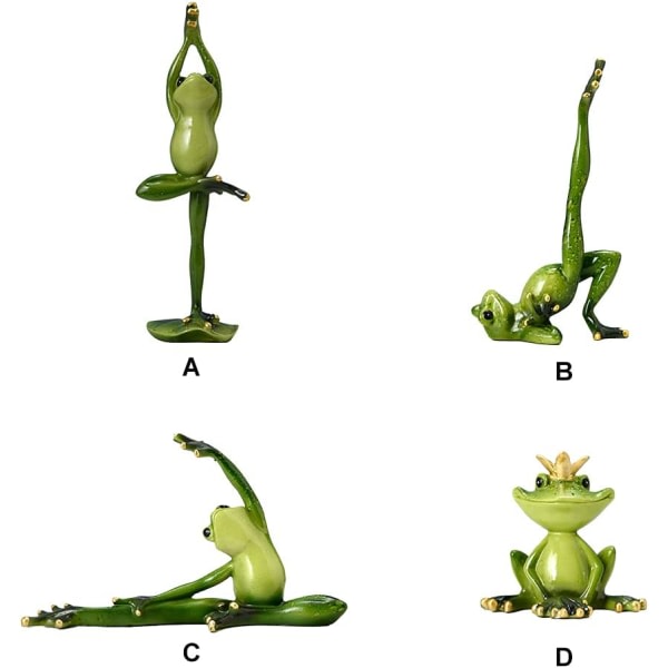 CNA 1 stykke Harts Yoga Groda Staty Meditasjon Yoga Sta