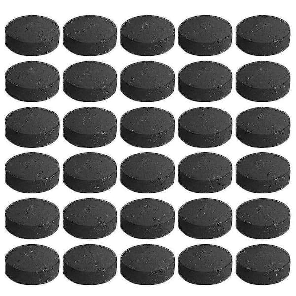 100 stk. kulbriketter af træ til grill, pejs, camping og kogende vand, sort, 3,3 cm