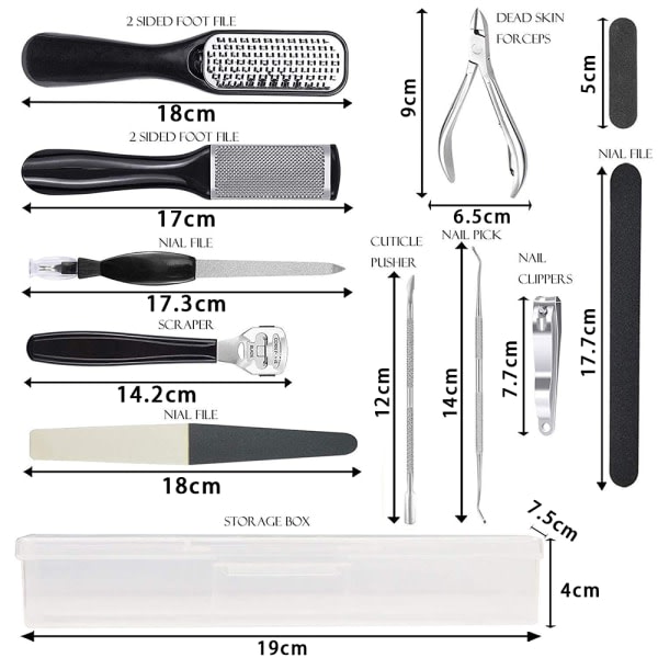 TG Professional Set 15 i 1, jalkahoito C