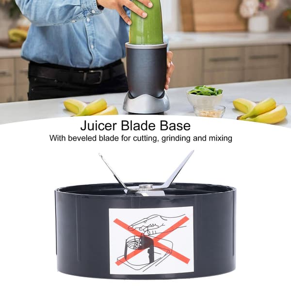 Ersättningsbladsenhet för Magic Bullet 1001, rostfritt stål med packning, diskmaskinssäker, svart silver
