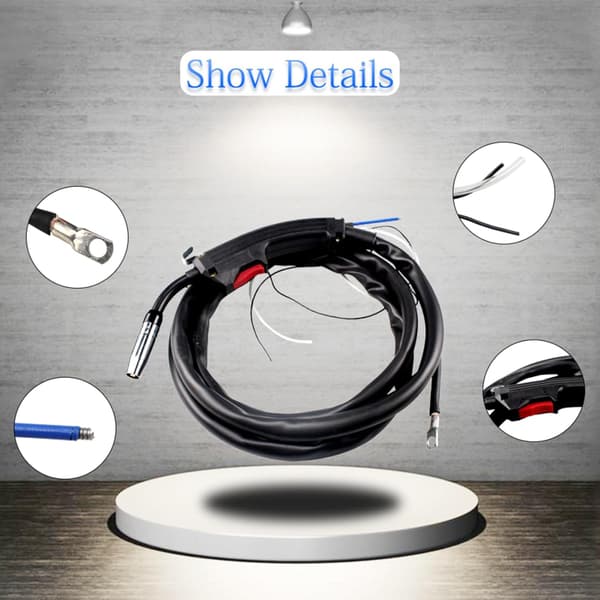 2024 14AK MB14 Welding Torch CO2 Gas Shielding Unit 2 Meter Replacement Mig Parts Suitable For Mig130 08~12mm