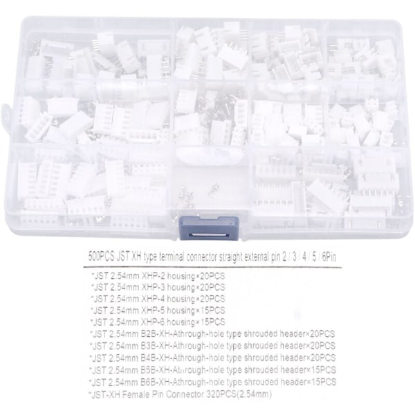 500 st Jumper Wire Connector Terminal 2.54mm Hölje Hona Stift Header Connector Kit, DUBUNS