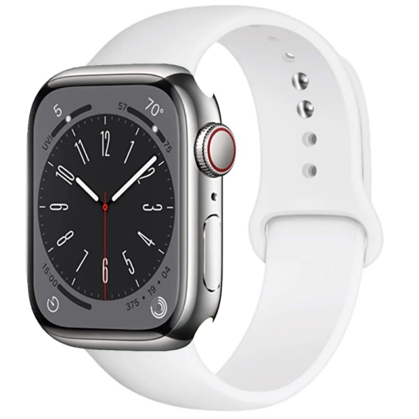 TG Apple Watch Silikonarmbånd 42mm/44mm/45mm/49mm Ljusrosa L