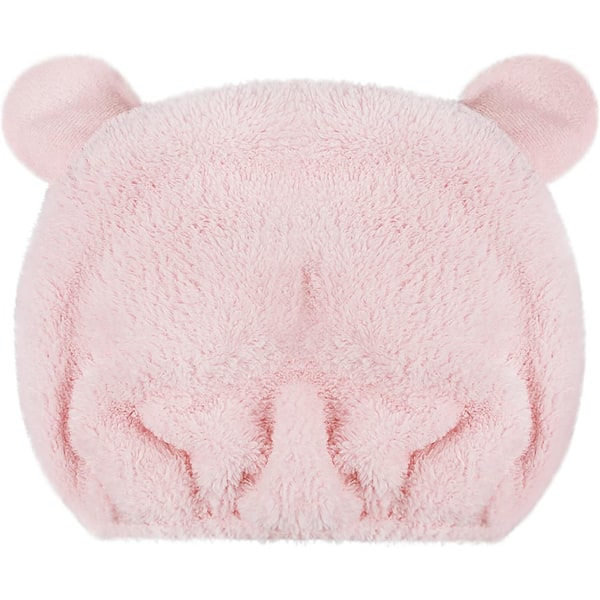 TG Hårhandduk för kvinnor, tjejer, söta tecknade barn Ultraabsorberande hårhandduksomslag Mjuk mikrofiber Snabbtorkande hårturban