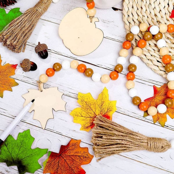 Halloween-puupallogirlandi syksyn kurpitsan riippuva ketju tupsuilla kiitospäivälle