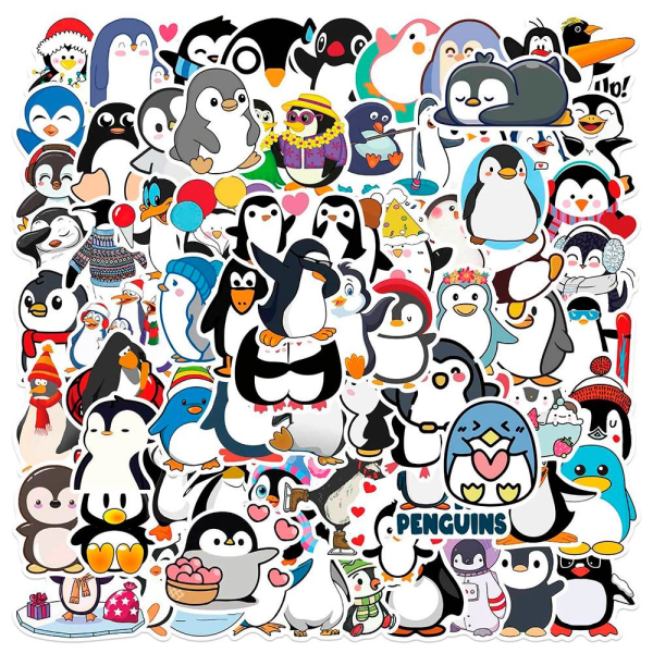 TG Megapack med Klistermærken - Pingviner multifarve