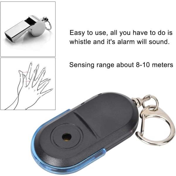 Galaxy Mini Key Finder , Tr?dl?s Item Tracker , Sensing Range 8 10 Meter Whistle Sound Control Alarm