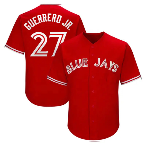 Tilpasset baseballtrøye Blå ensfarget blank sublimering for barn trøye for menn Hvit 5 XL